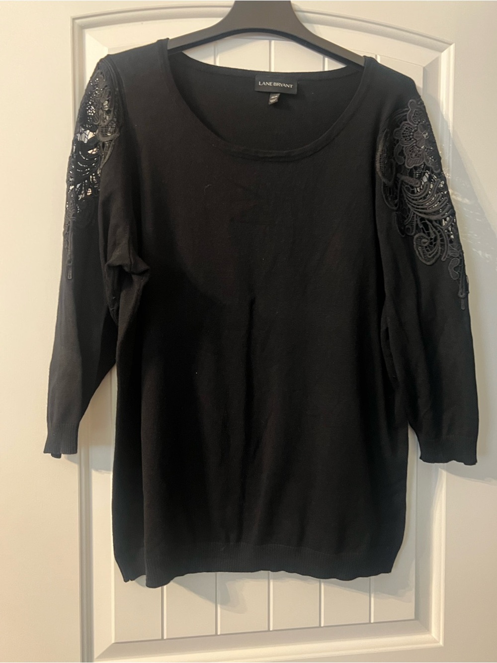 Lane Bryant Black Scoop Neck Knit sweater